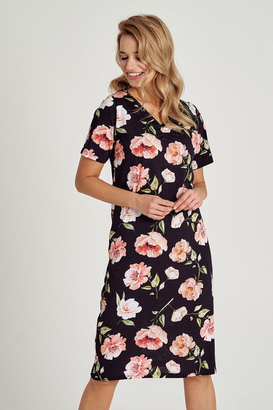 Camicia da notte da donna in puro cotone - PEONY - Lullaby Lingerie