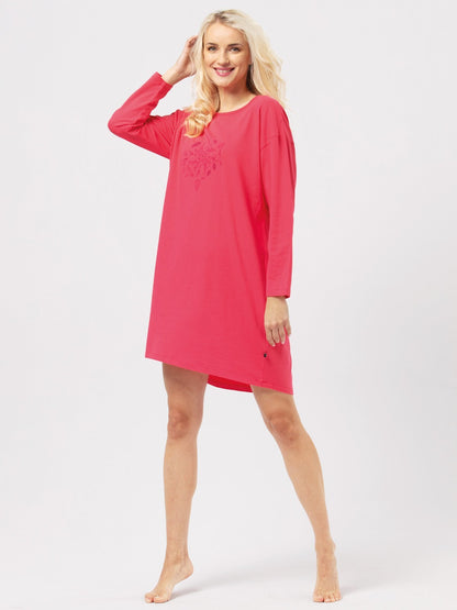Camicia da notte in cotone - Melograno - LND 928 - Lullaby Lingerie