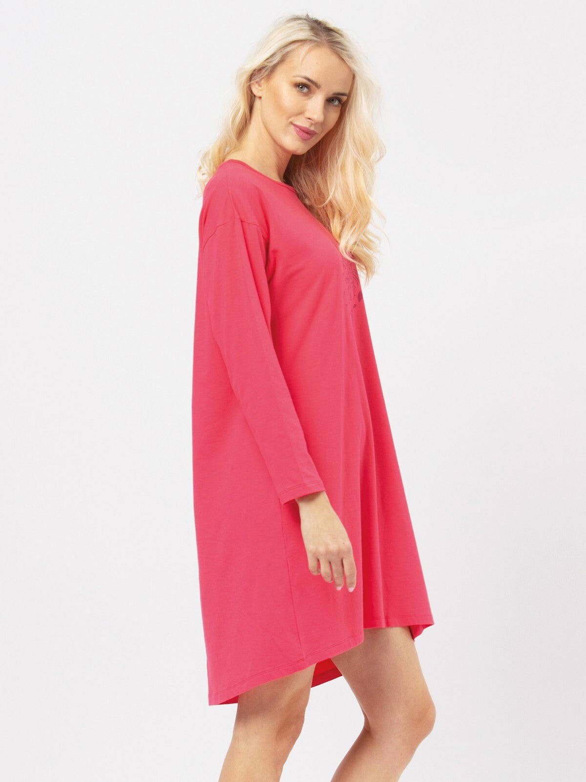 Camicia da notte in cotone - Melograno - LND 928 - Lullaby Lingerie