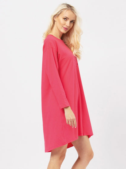 Camicia da notte in cotone - Melograno - LND 928 - Lullaby Lingerie