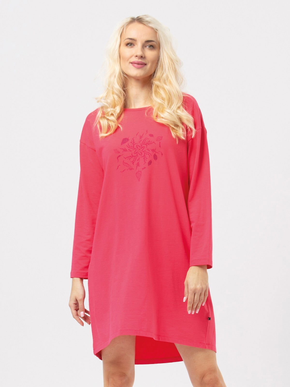 Camicia da notte in cotone - Melograno - LND 928 - Lullaby Lingerie