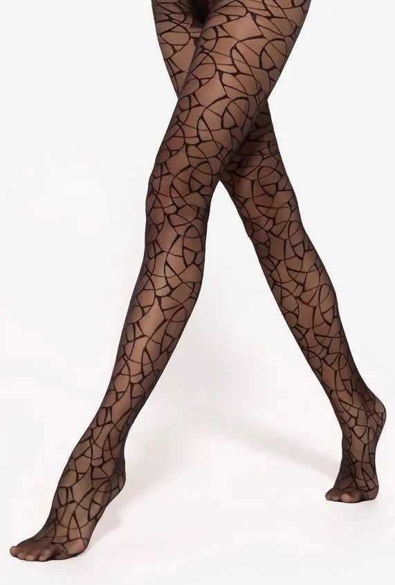 Collant in lycra fantasia - Mosaica 01 - 20 den - Lullaby Lingerie