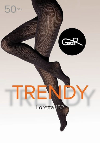 Collant in microfibra lavorato - Loretta 152 - 50 den - Lullaby Lingerie