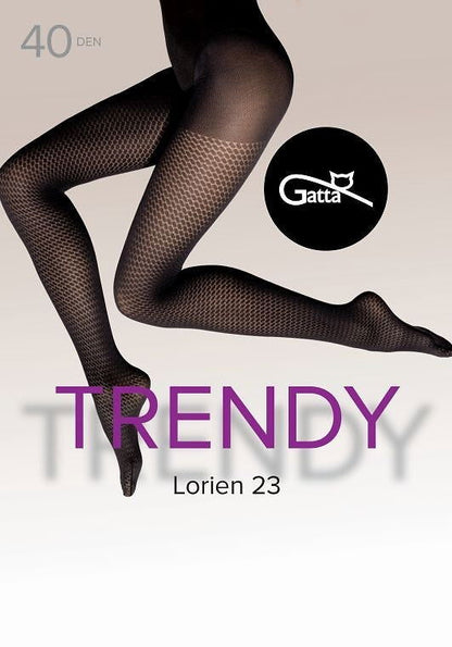 Collant in microfibra lavorato - Lorien 23 - 40 den - Lullaby Lingerie