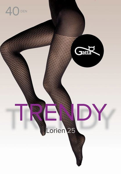 Collant in microfibra lavorato - Lorien 25 - 40 den - Lullaby Lingerie