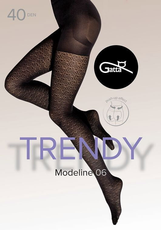 Collant in microfibra lavorato - Modeline 06 - 40 den - effetto push up - Lullaby Lingerie