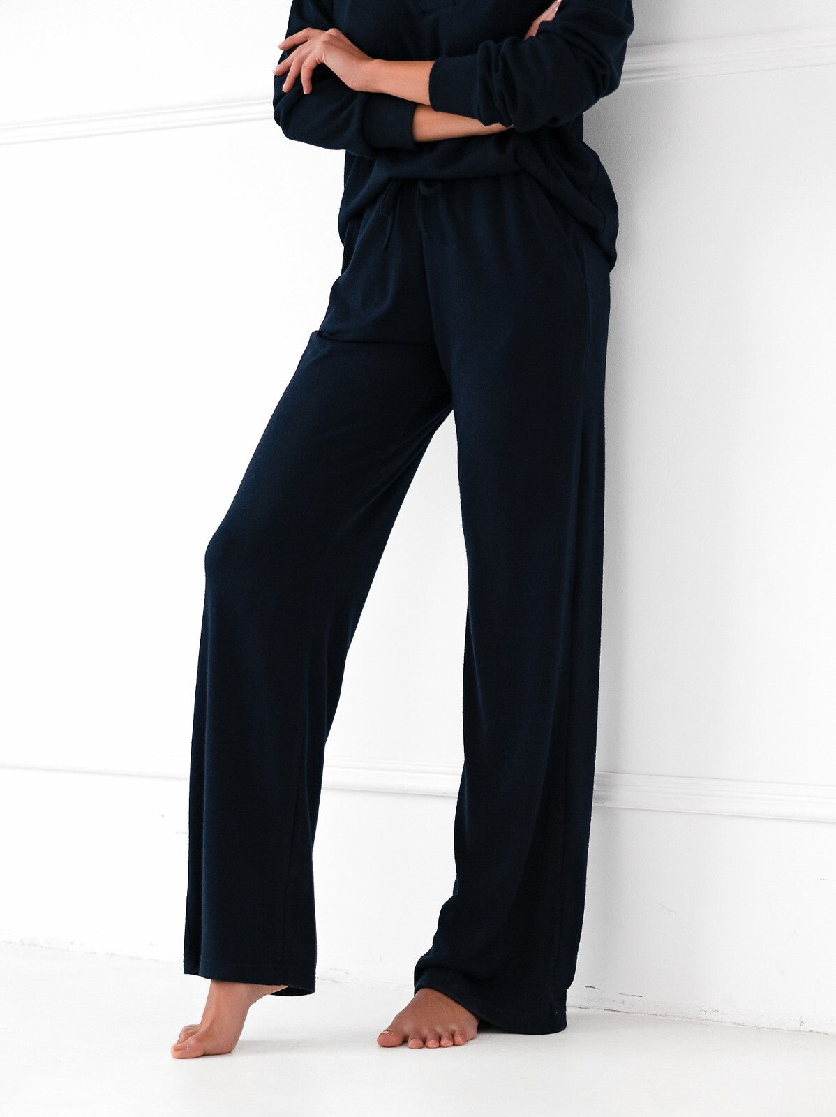 Completo da Donna Homewear - Navy Blue - in viscosa - Lullaby Lingerie