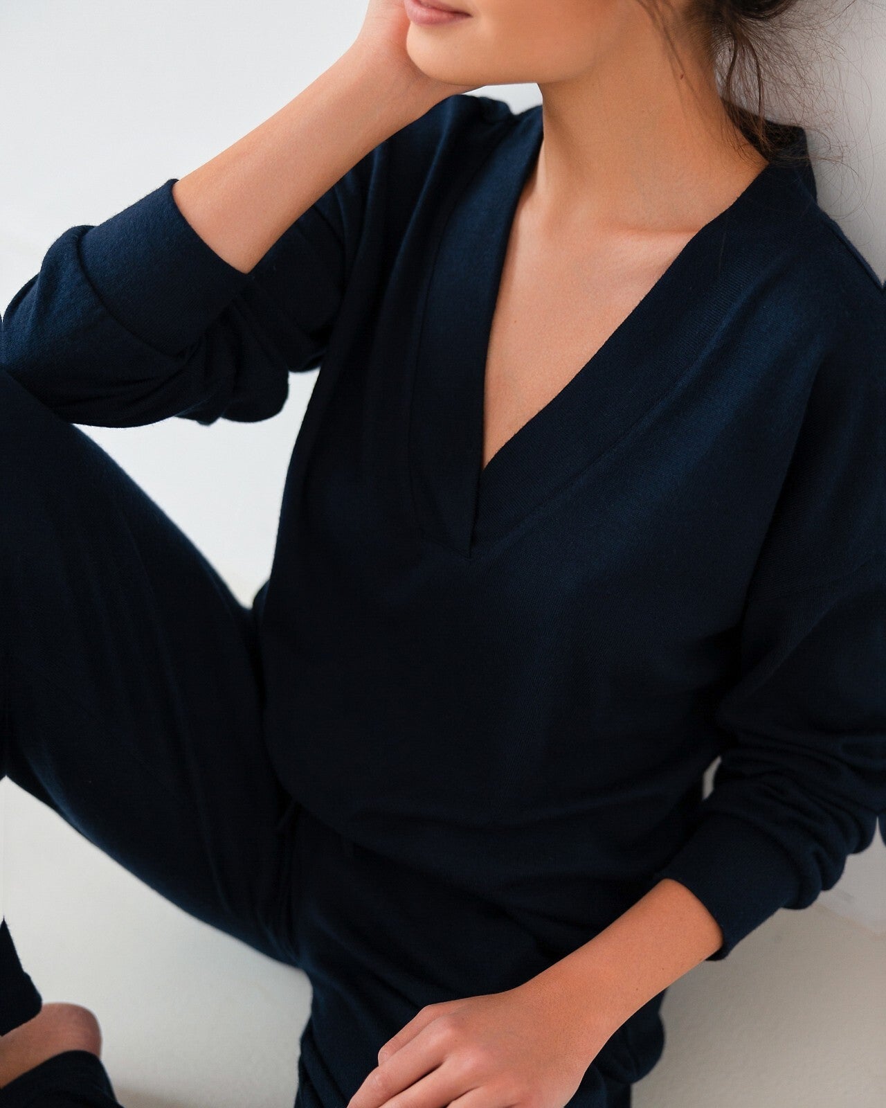 Completo da Donna Homewear - Navy Blue - in viscosa - Lullaby Lingerie
