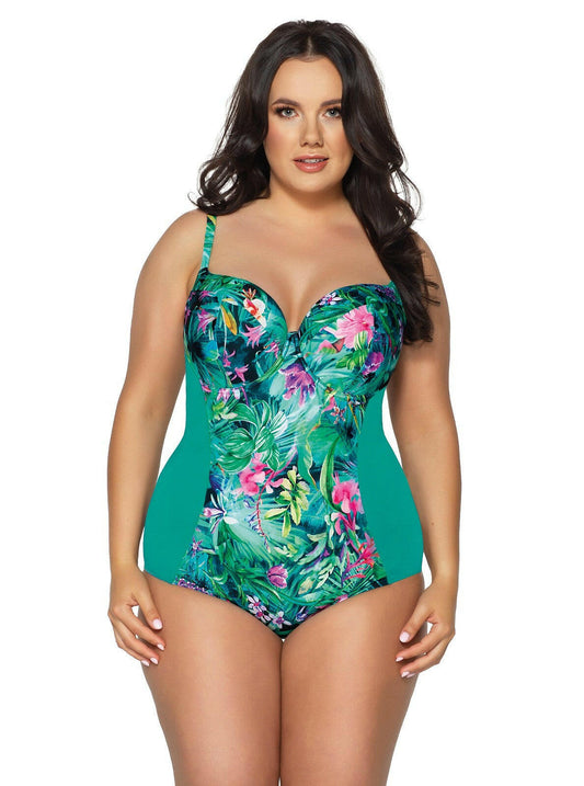 Costume da bagno intero donna - PARADISE ISLAND - Coppe differenziate -  SKJ 52 - Lullaby Lingerie