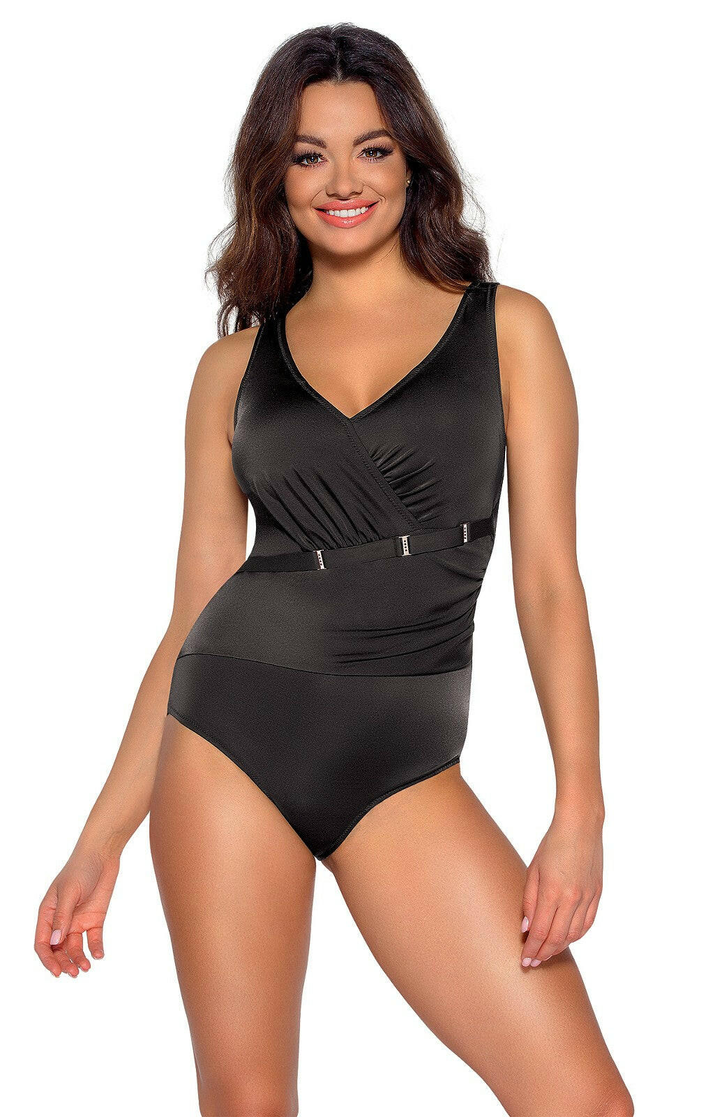 Costume intero elegante - Nero - Coppe differenziate - SKJ 48 - Lullaby Lingerie