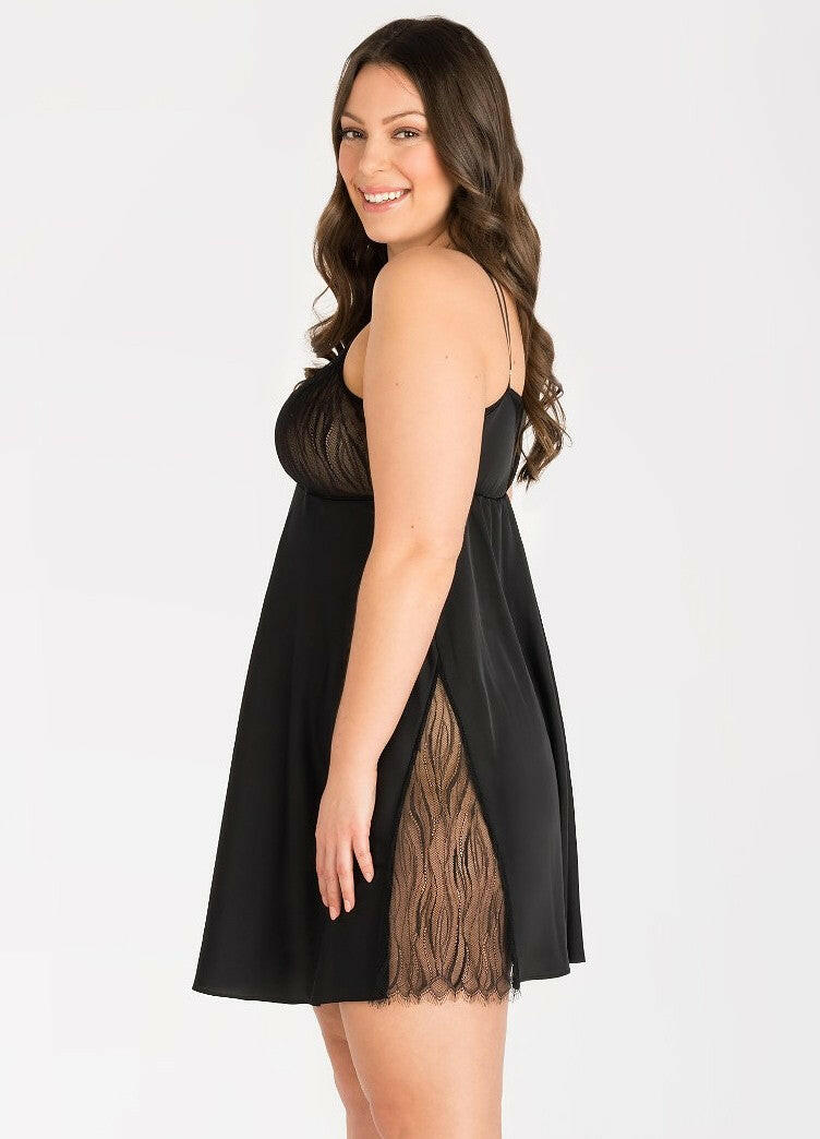 Koszula Gorsenia K 823 Inessa S-5XL czarny - Lullaby Lingerie