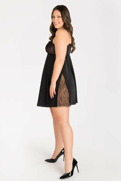 Koszula Gorsenia K 823 Inessa S-5XL czarny - Lullaby Lingerie