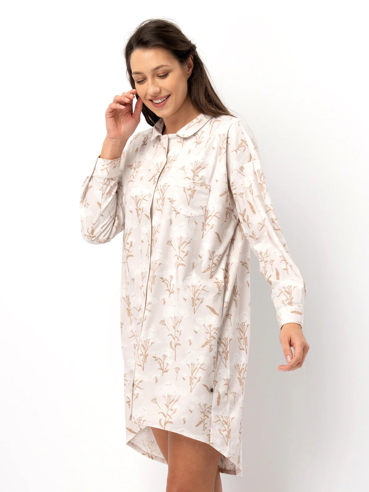 Vestido camisero con estampado floral | LND 567