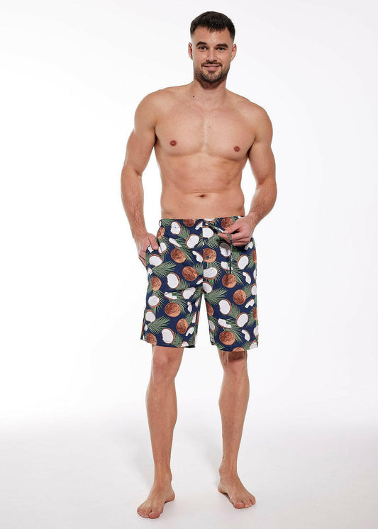 Pantaloncini pigiama uomo in 100% cotone - 698/11 - taglie 3XL - 4XL - 5XL - Lullaby Lingerie