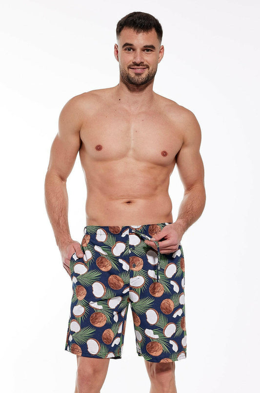 Pantaloncini pigiama uomo in 100% cotone - 698/11 - taglie 3XL - 4XL - 5XL - Lullaby Lingerie