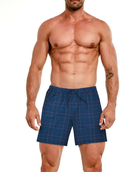 Pantaloncini pigiama uomo in 100% cotone - 698/13 - taglie dalla S alla 2XL - Lullaby Lingerie