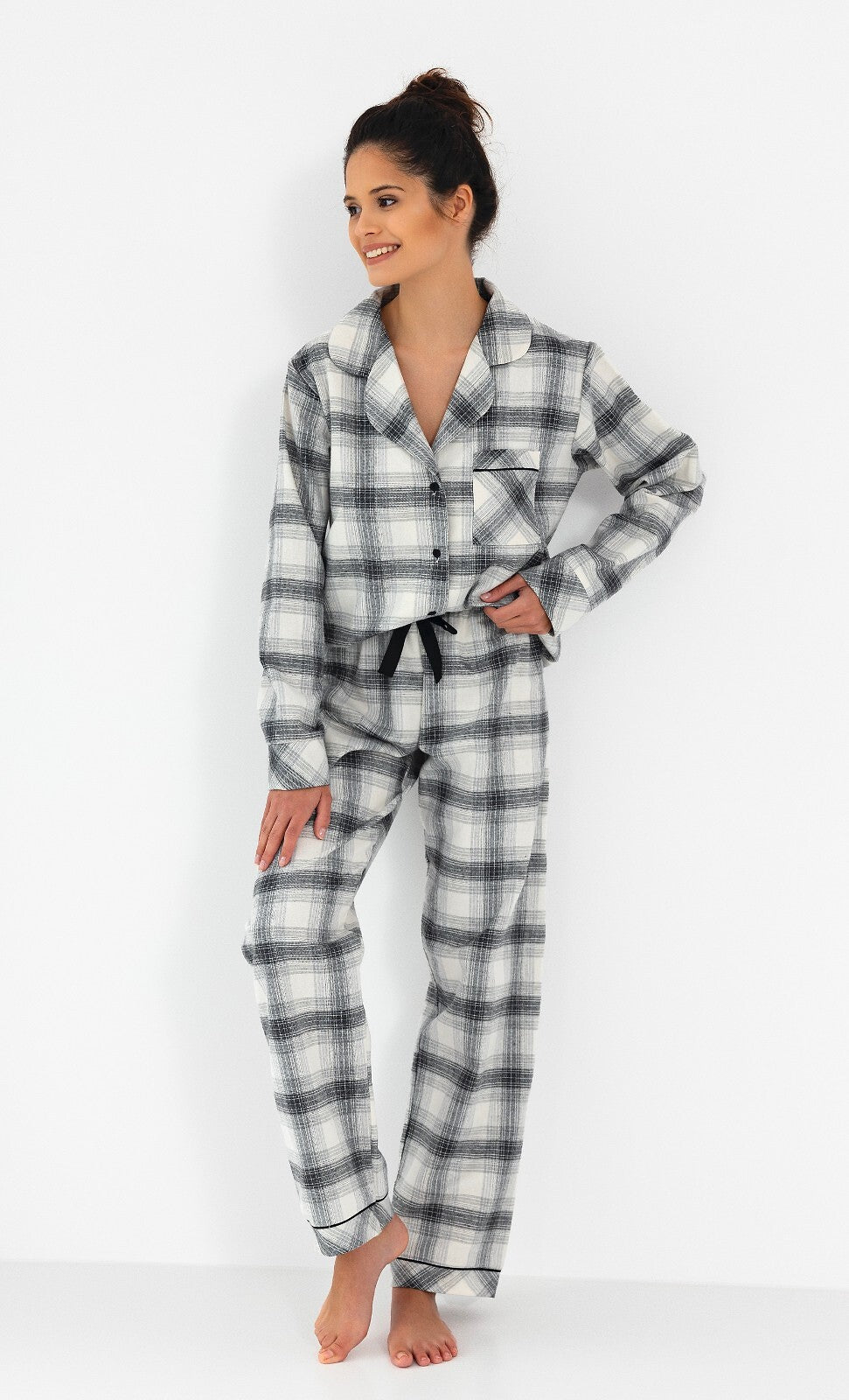 Pigiama aperto da donna in cotone - HOME - Cressida - Lullaby Lingerie