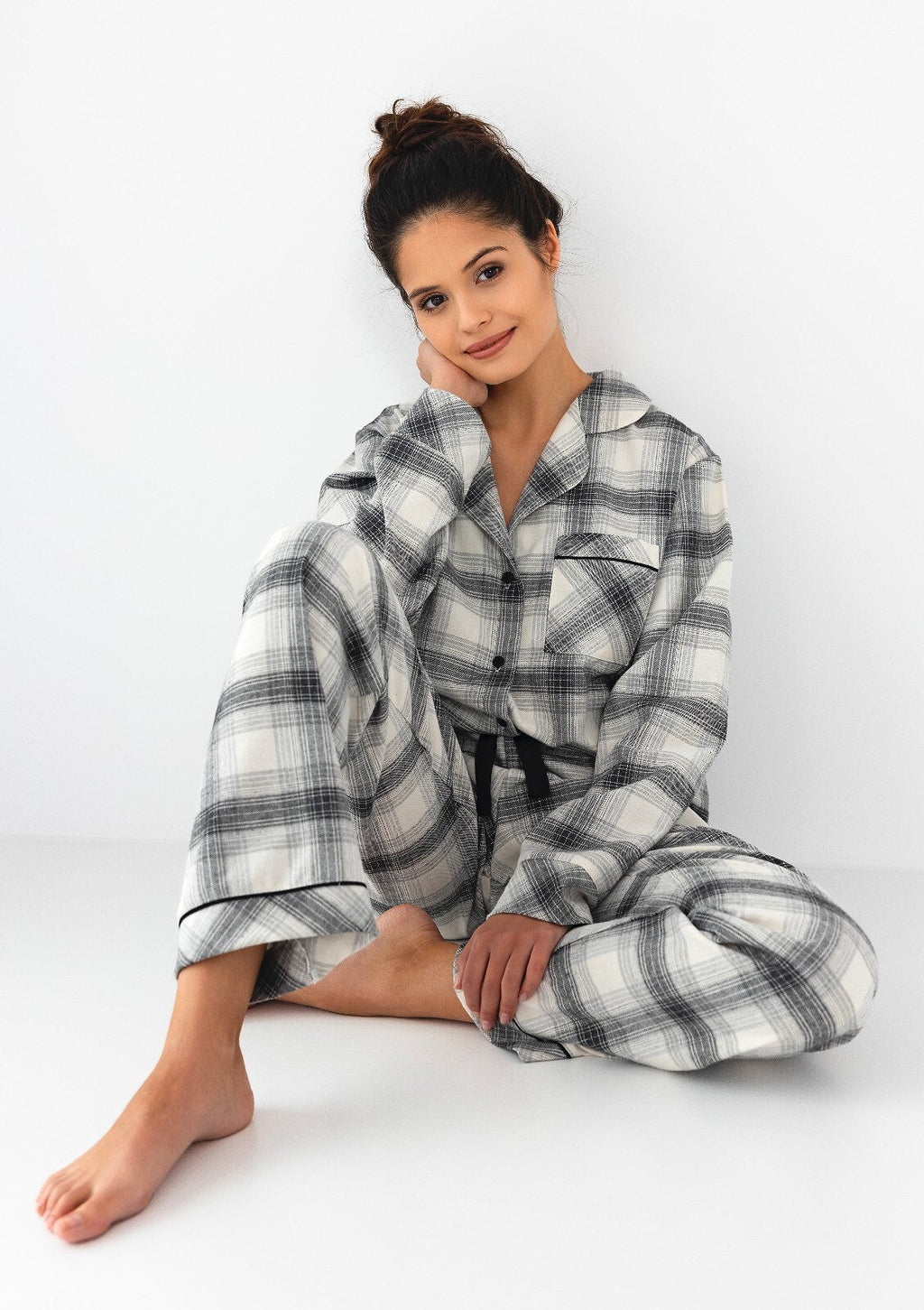 Pigiama aperto da donna in cotone - HOME - Cressida - Lullaby Lingerie