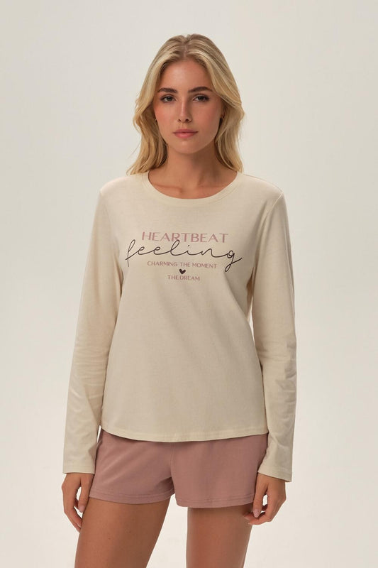 Pigiama da donna in cotone - Freja - Lullaby Lingerie