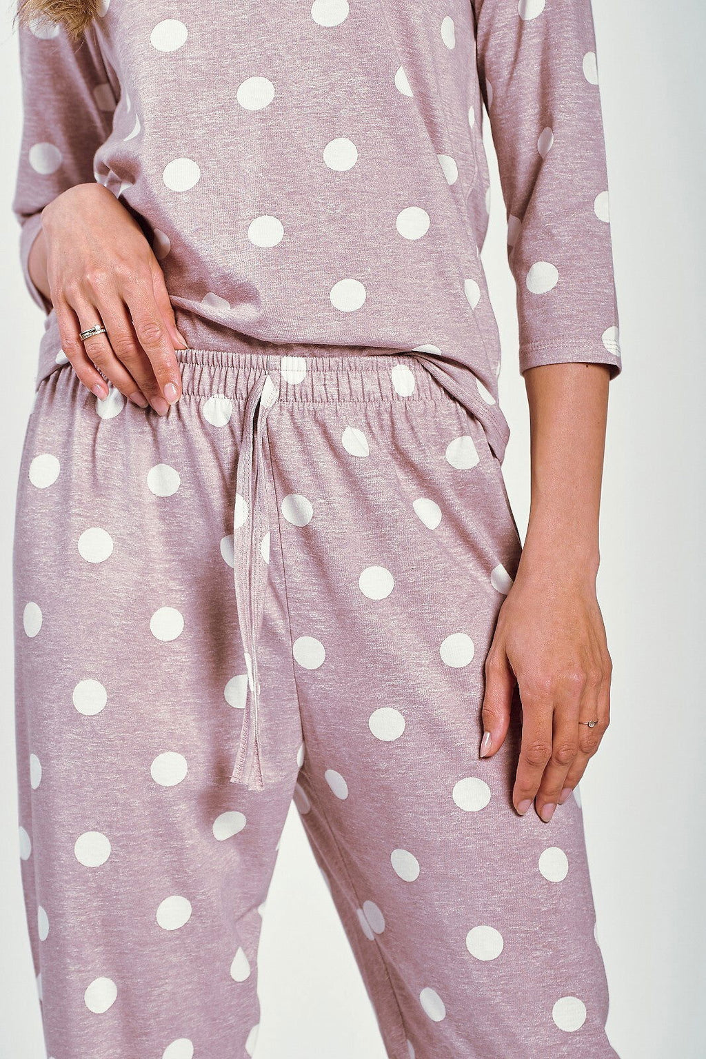 Pigiama da donna in cotone fantasia a pois - Dolly - Lullaby Lingerie