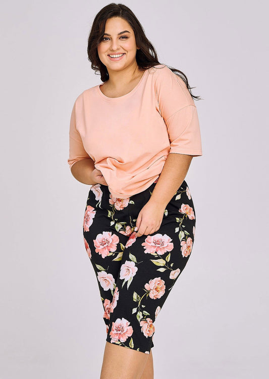 Pigiama da donna in cotone in puro cotone - Margot - Peony - Lullaby Lingerie