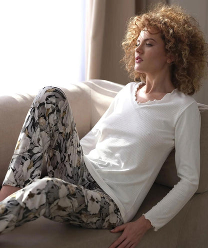 Pigiama da donna in viscosa e cotone - PALACE - 417 - Lullaby Lingerie