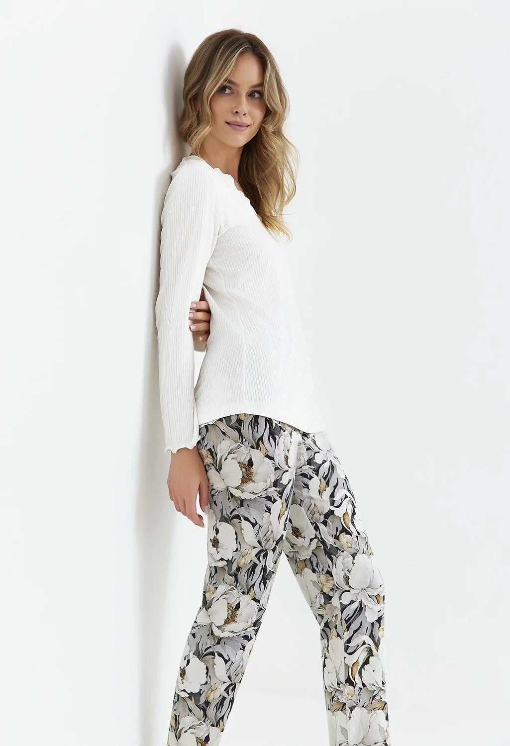 Pigiama da donna in viscosa e cotone - PALACE - 417 - Lullaby Lingerie