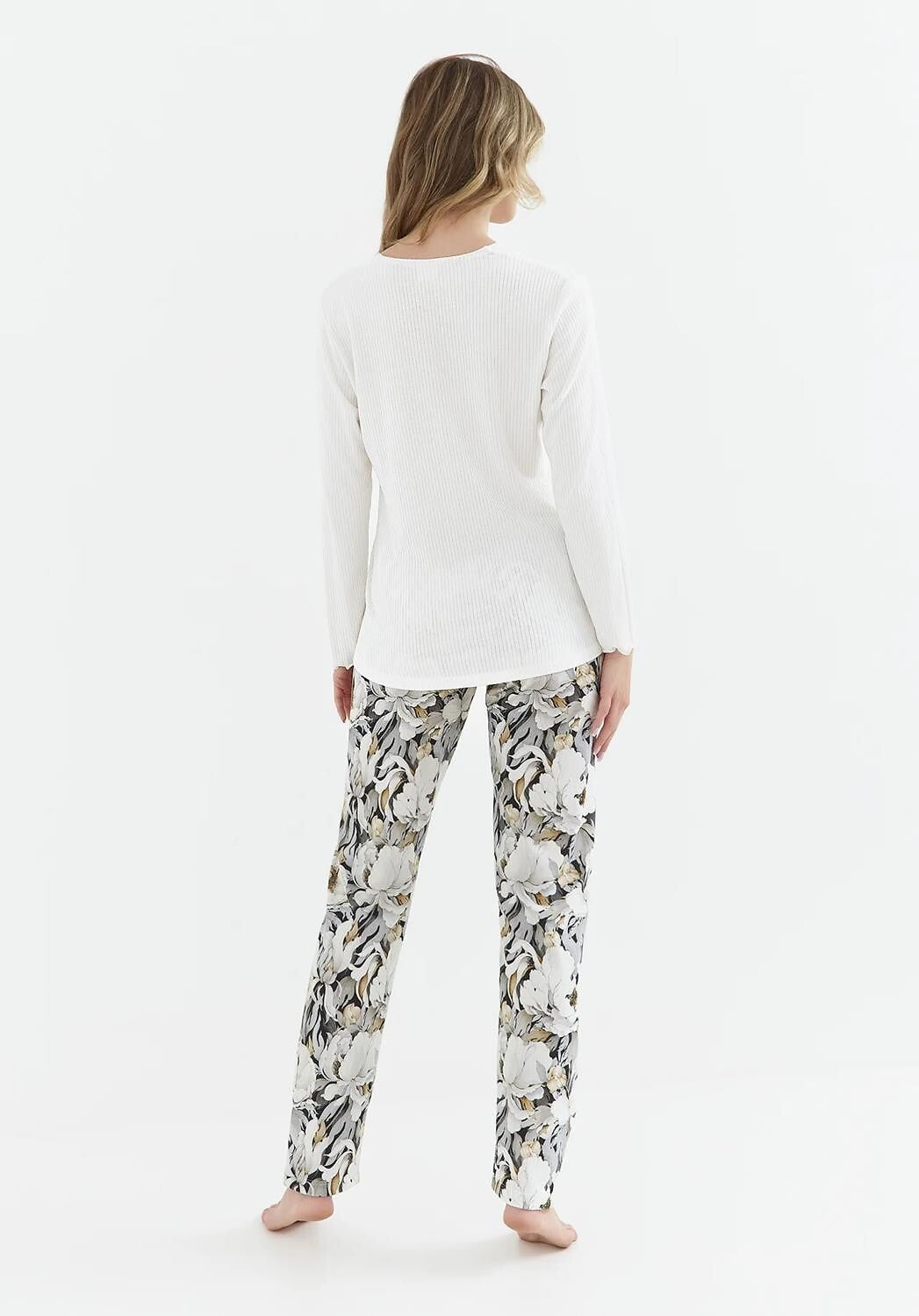 Pigiama da donna in viscosa e cotone - PALACE - 417 - Lullaby Lingerie
