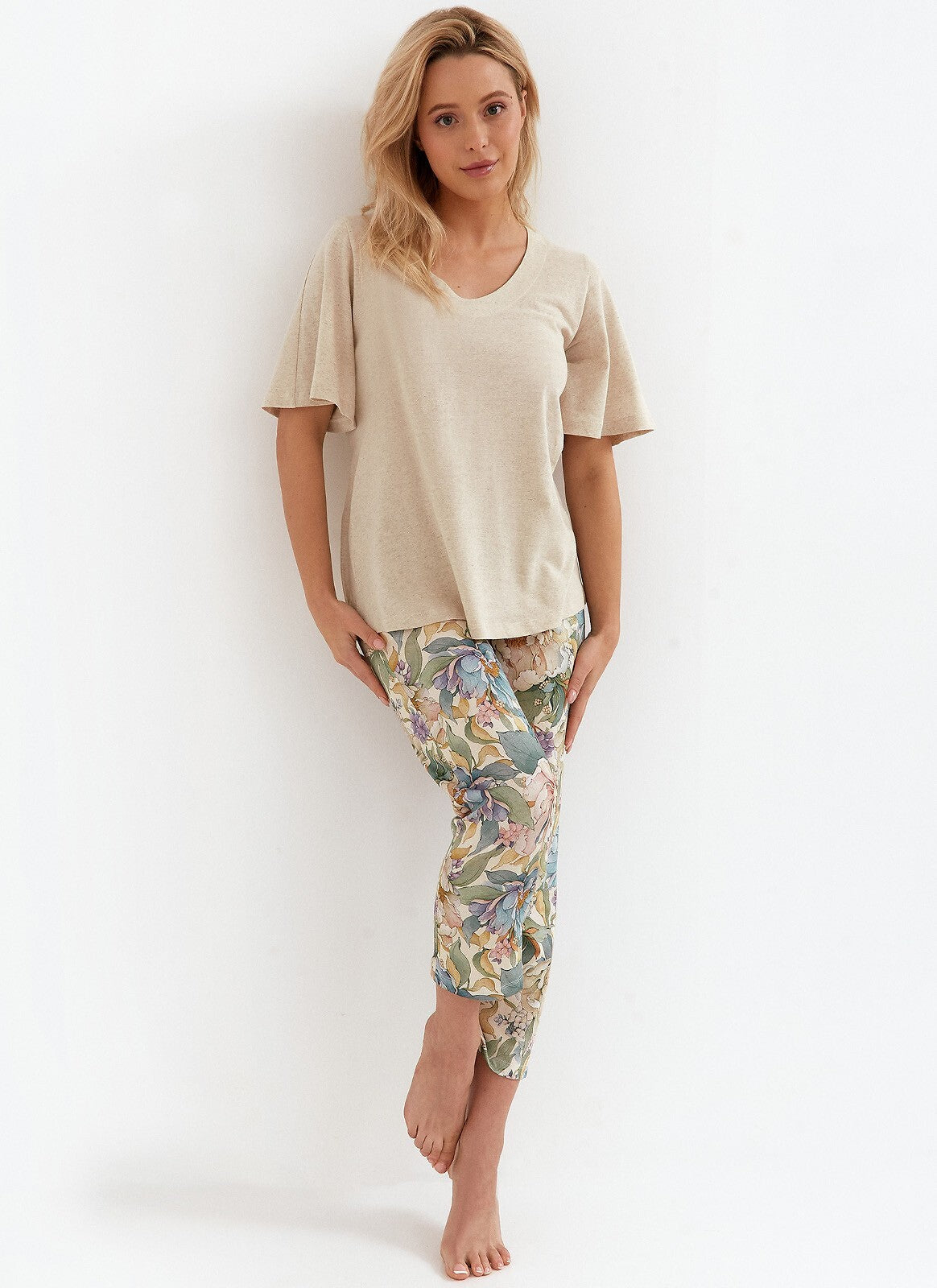 Pigiama da donna in viscosa e lino - 269 - Lullaby Lingerie