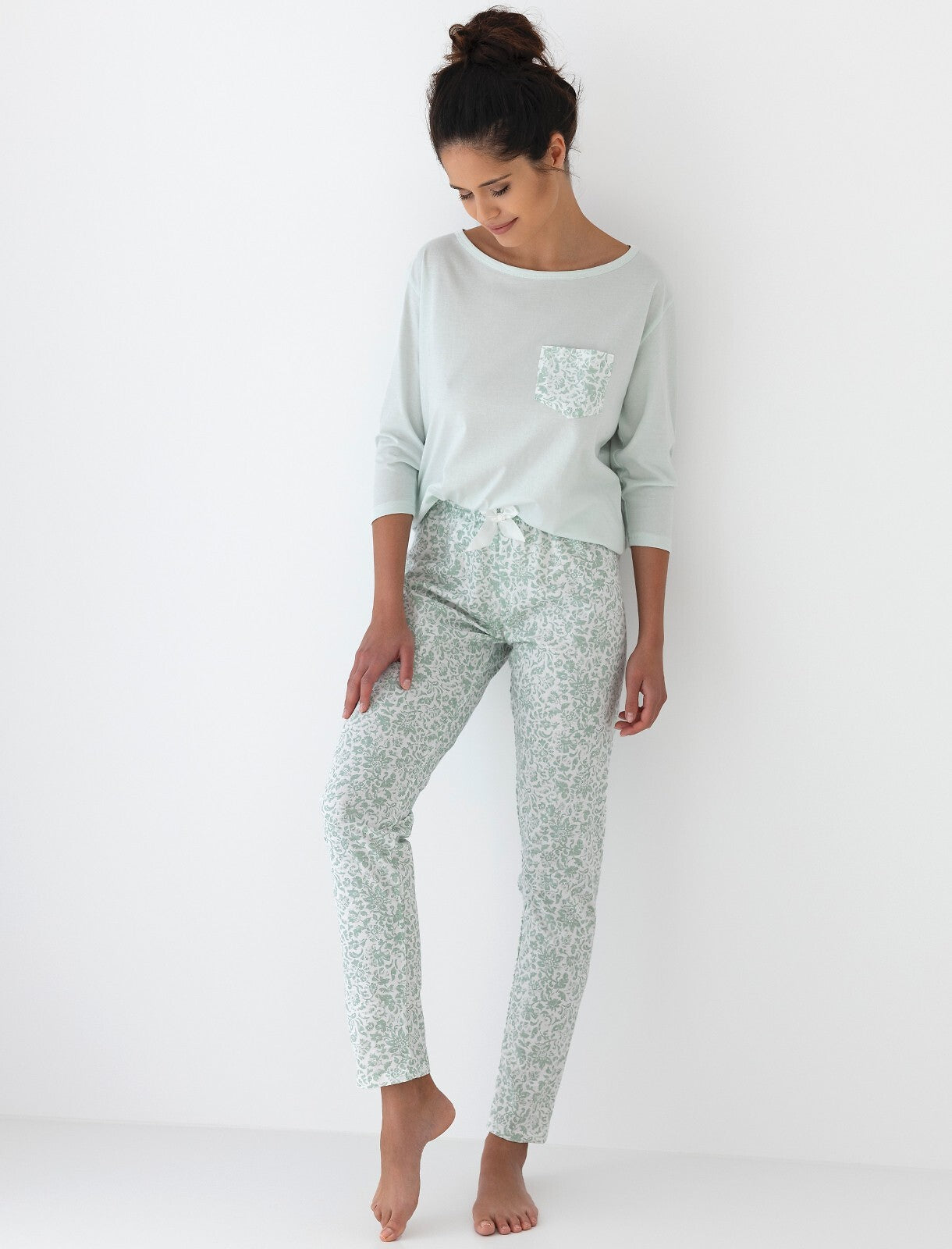 Pigiama da donna manica 3/4 - SWEET Flora - Lullaby Lingerie
