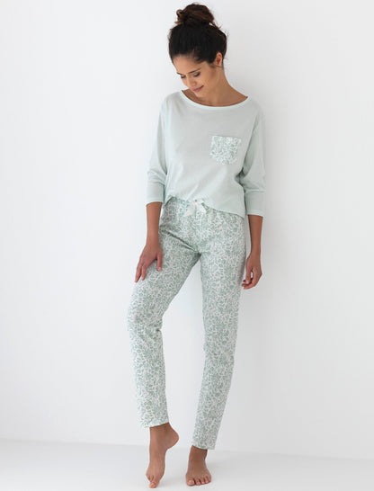 Pigiama da donna manica 3/4 - SWEET Flora - Lullaby Lingerie