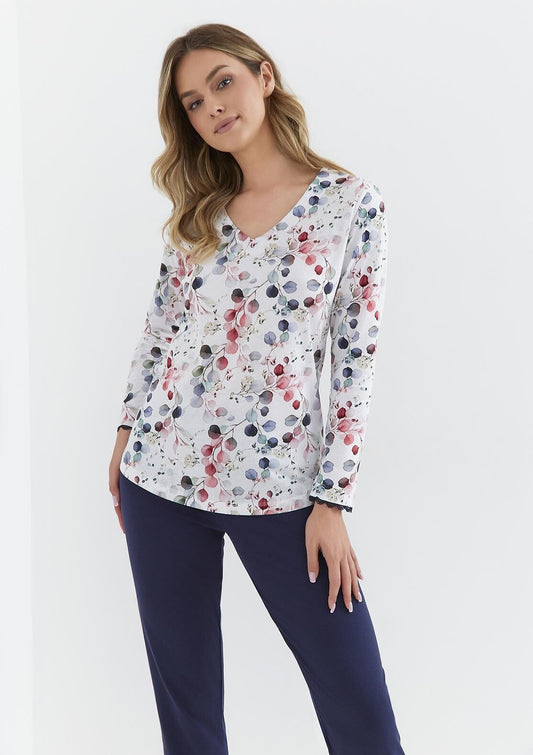 Pigiama da donna realizzato in cotone di alta qualità - CHIARA - 407 - Lullaby Lingerie