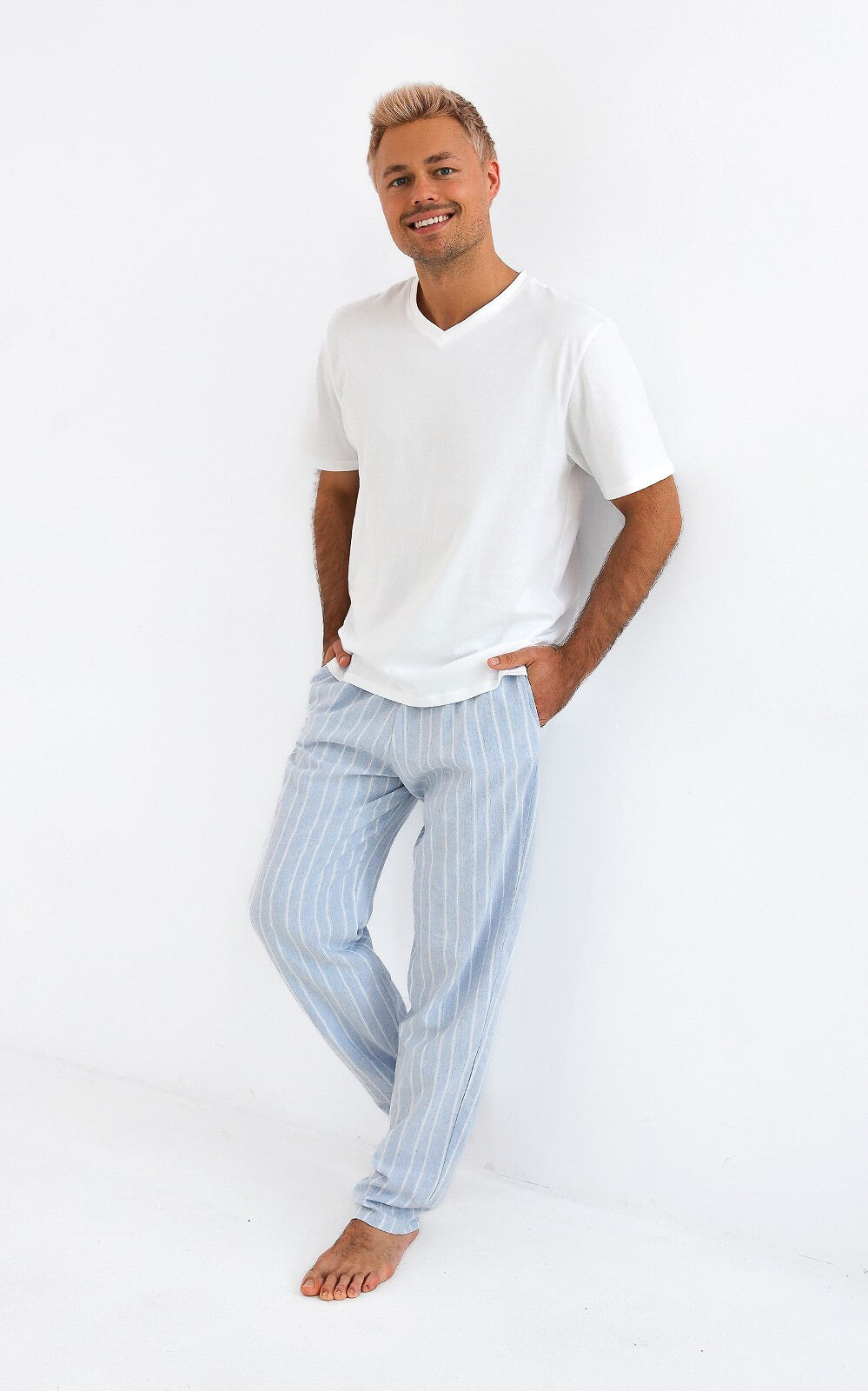 Pigiama da uomo estivo in cotone e viscosa - EDEN - David - Lullaby Lingerie