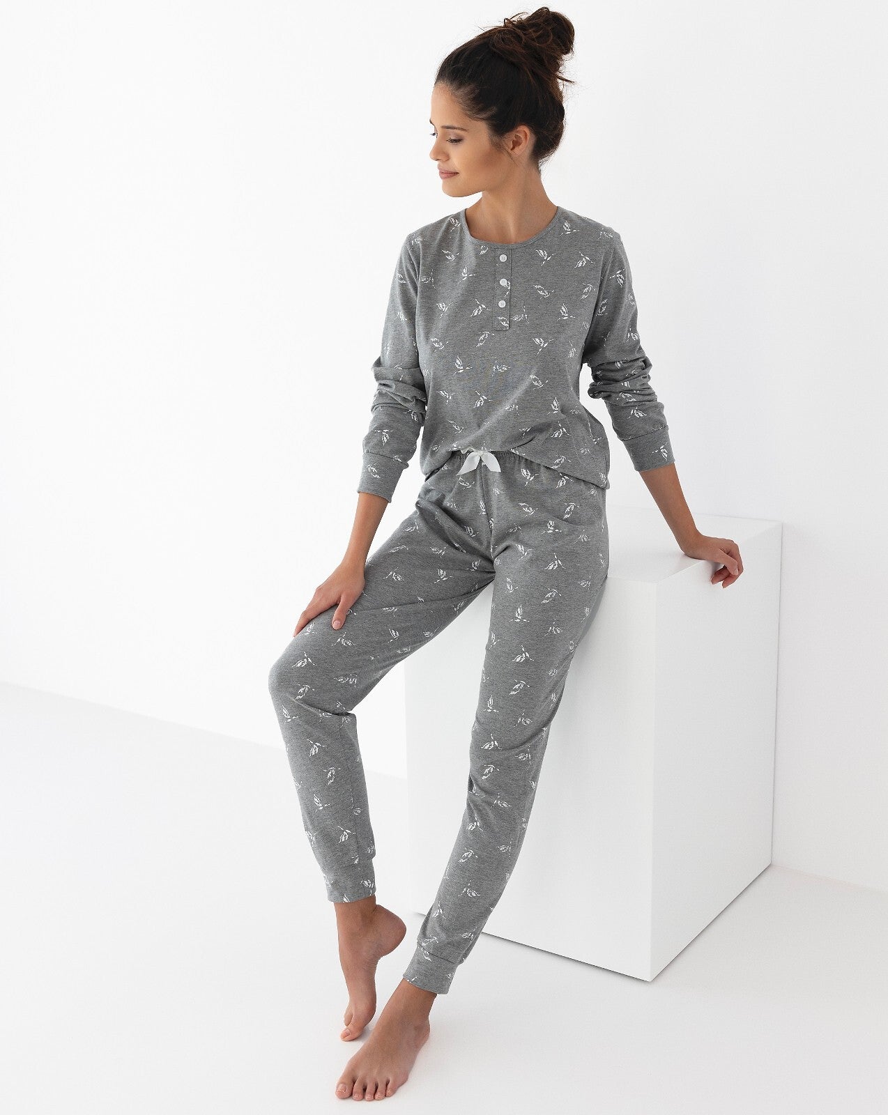 Pigiama donna - Nephele - Grey - Lullaby Lingerie