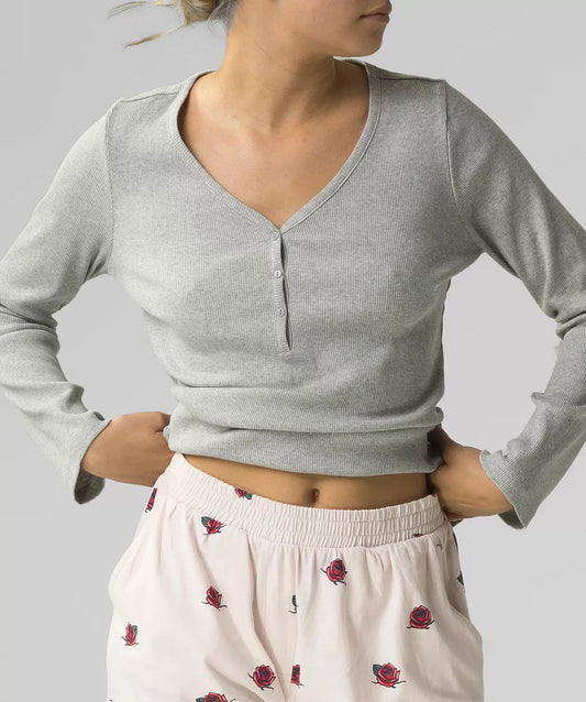Pigiama donna in 100% cotone - ROSE - Lullaby Lingerie
