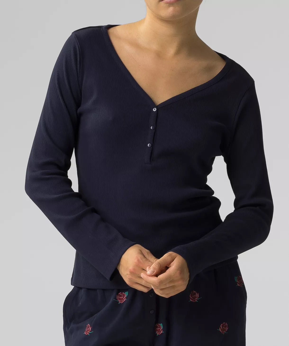 Pigiama donna in 100% cotone - ROSE - Lullaby Lingerie