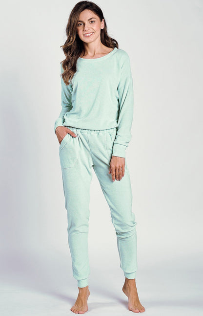 Pigiama donna in 100% cotone Frotte - Jessie - Lullaby Lingerie