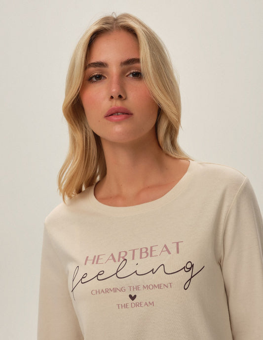 Pigiama donna in  puro cotone - Freja - Lullaby Lingerie