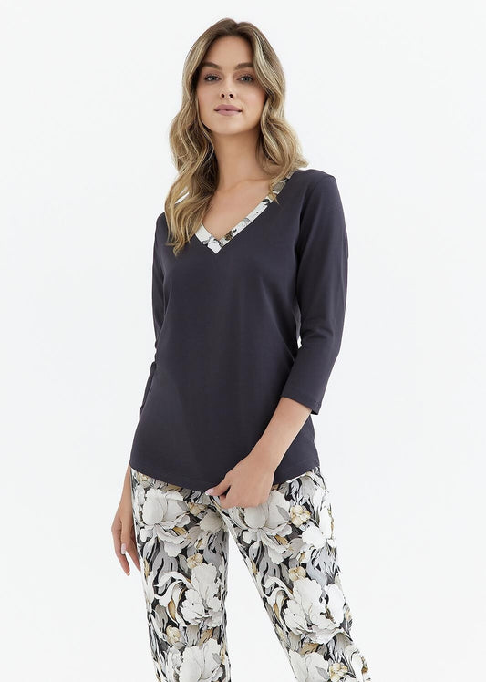 Pigiama donna in cotone - PALACE - 416 - Lullaby Lingerie