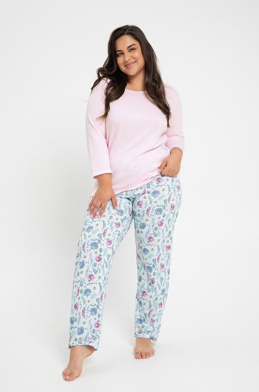 Pigiama donna in puro cotone - Amora - Plus sizes - Lullaby Lingerie