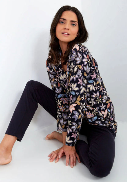 Pigiama donna realizzato in cotone di alta qualità - 194 - manica lunga  M-XL - Lullaby Lingerie