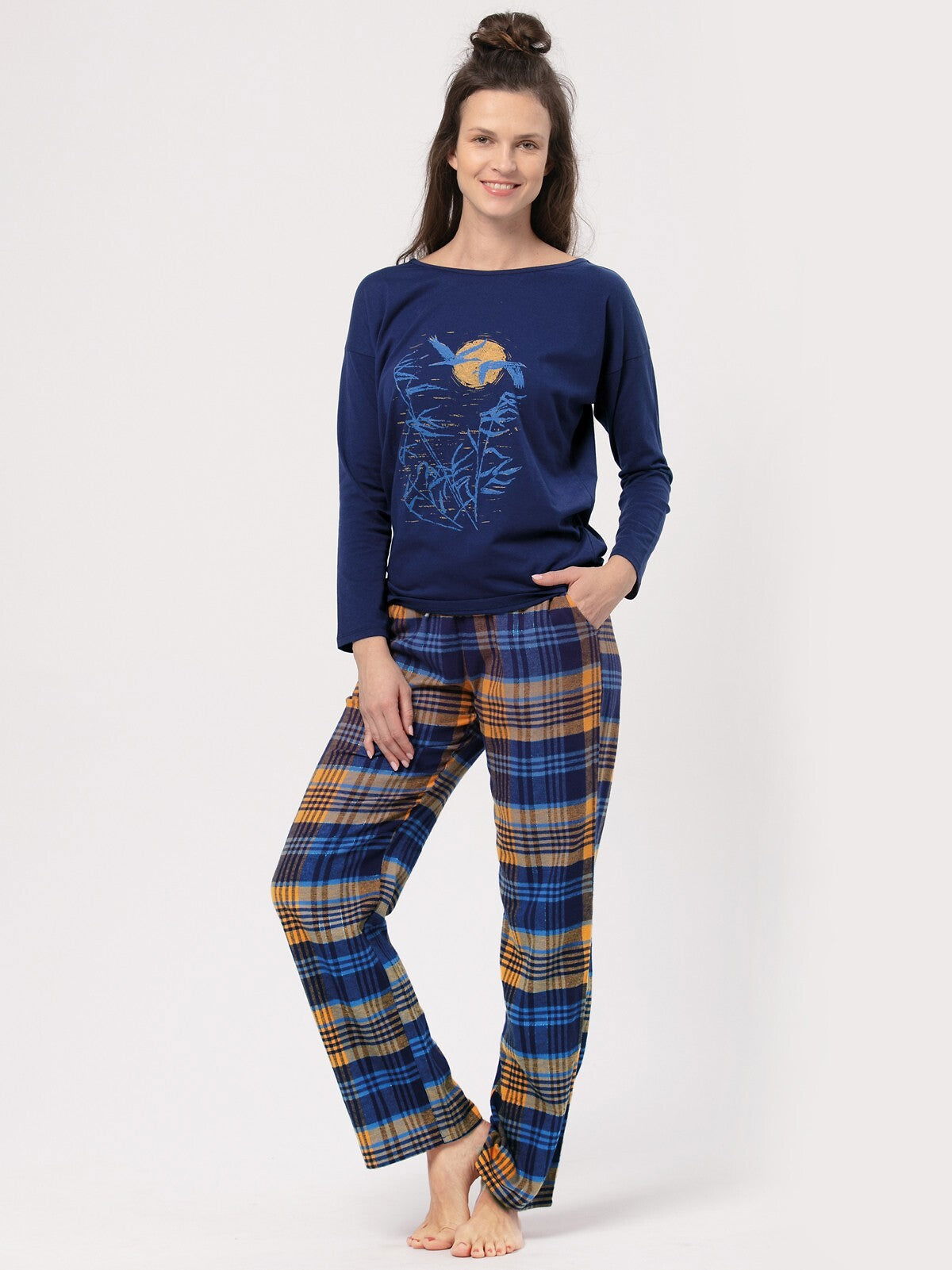 Pigiama in flanella di cotone - CHALET - LNS 937 - Lullaby Lingerie