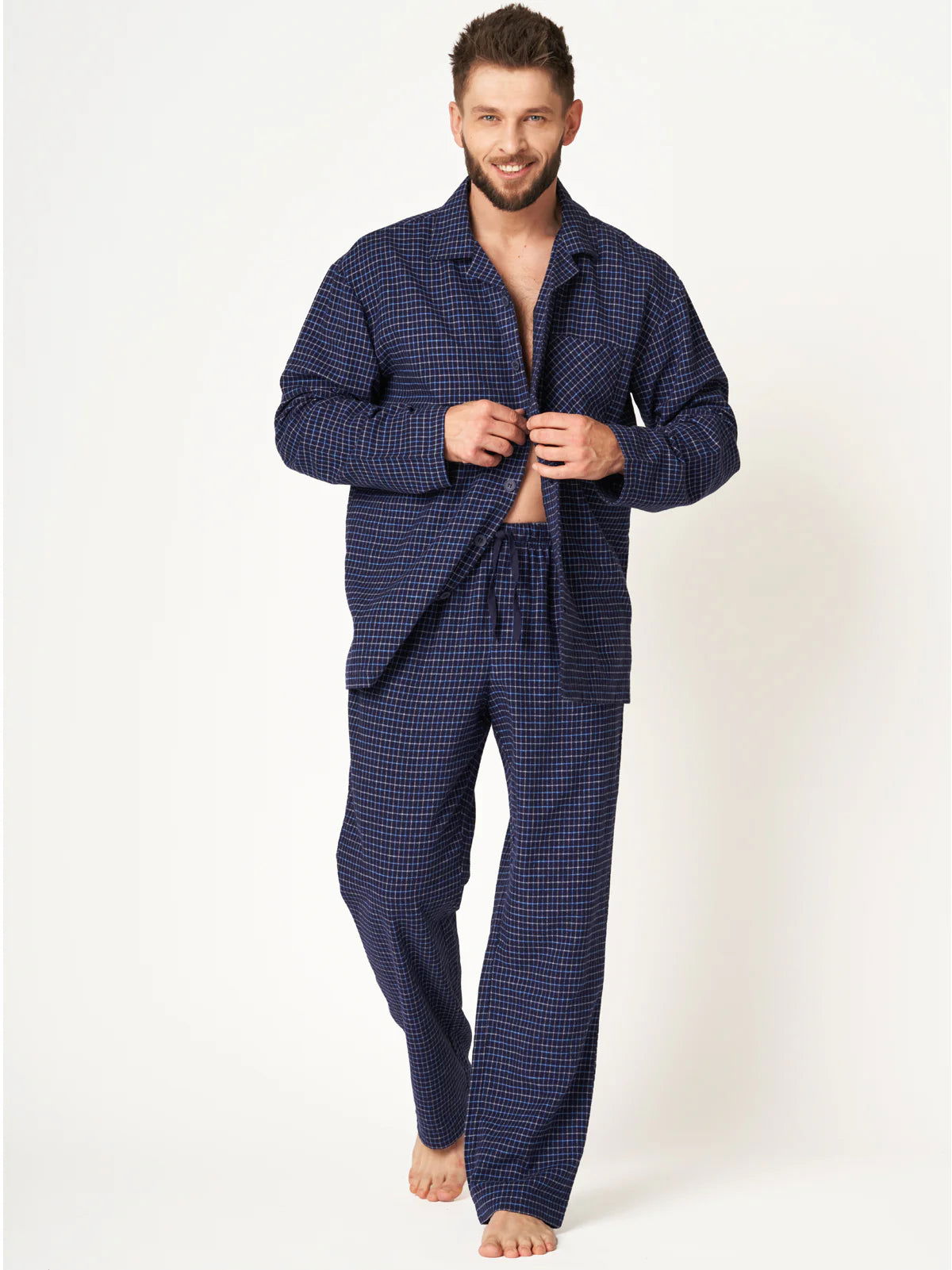 Pigiama uomo in flanella di cotone - GORDON - Lullaby Lingerie