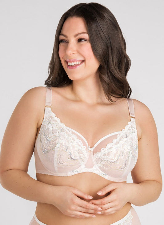 Reggiseno con ferretto in pizzo - MARBLE DREAM - coppe differenziate dalla D alla K - Lullaby Lingerie