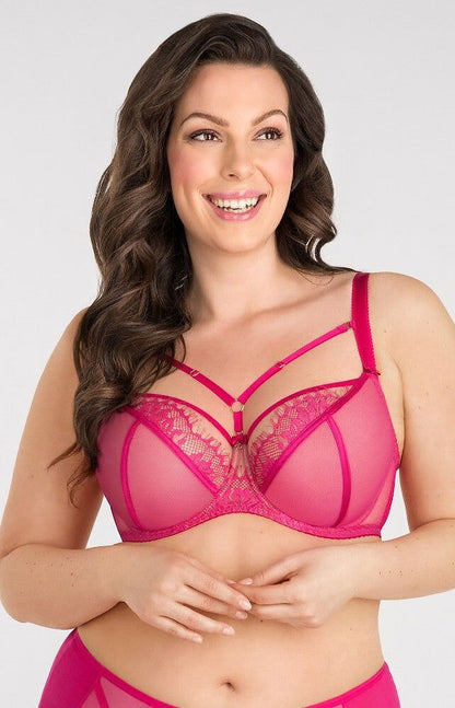 Reggiseno con ferretto non imbottito - Paradise - Amaranto - K496 - Lullaby Lingerie