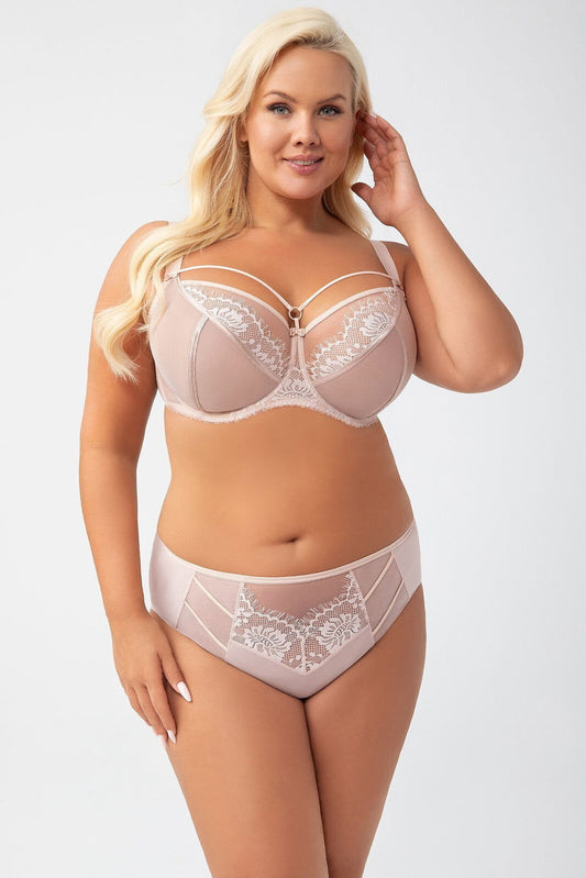 Reggiseno con ferretto non imbottito - Paradise - Beige - K496 - lullabylingerie.com - Lullaby Lingerie