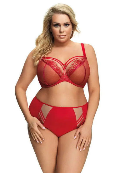 Reggiseno con ferretto non imbottito - Paradise - Rosso - K496 - lullabylingerie.com - Lullaby Lingerie