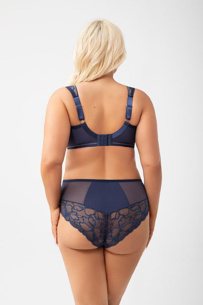 Reggiseno coppe non imbottite - Saanvi - Blu - Lullaby Lingerie