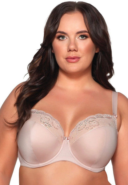 Reggiseno full cup in coppe differenziate - ODETTE Maxi - Beige - 2112 - Lullaby Lingerie