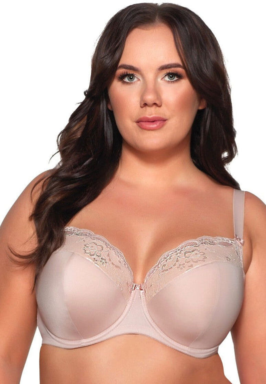 Reggiseno full cup in coppe differenziate - ODETTE Maxi - Beige - 2112 - Lullaby Lingerie